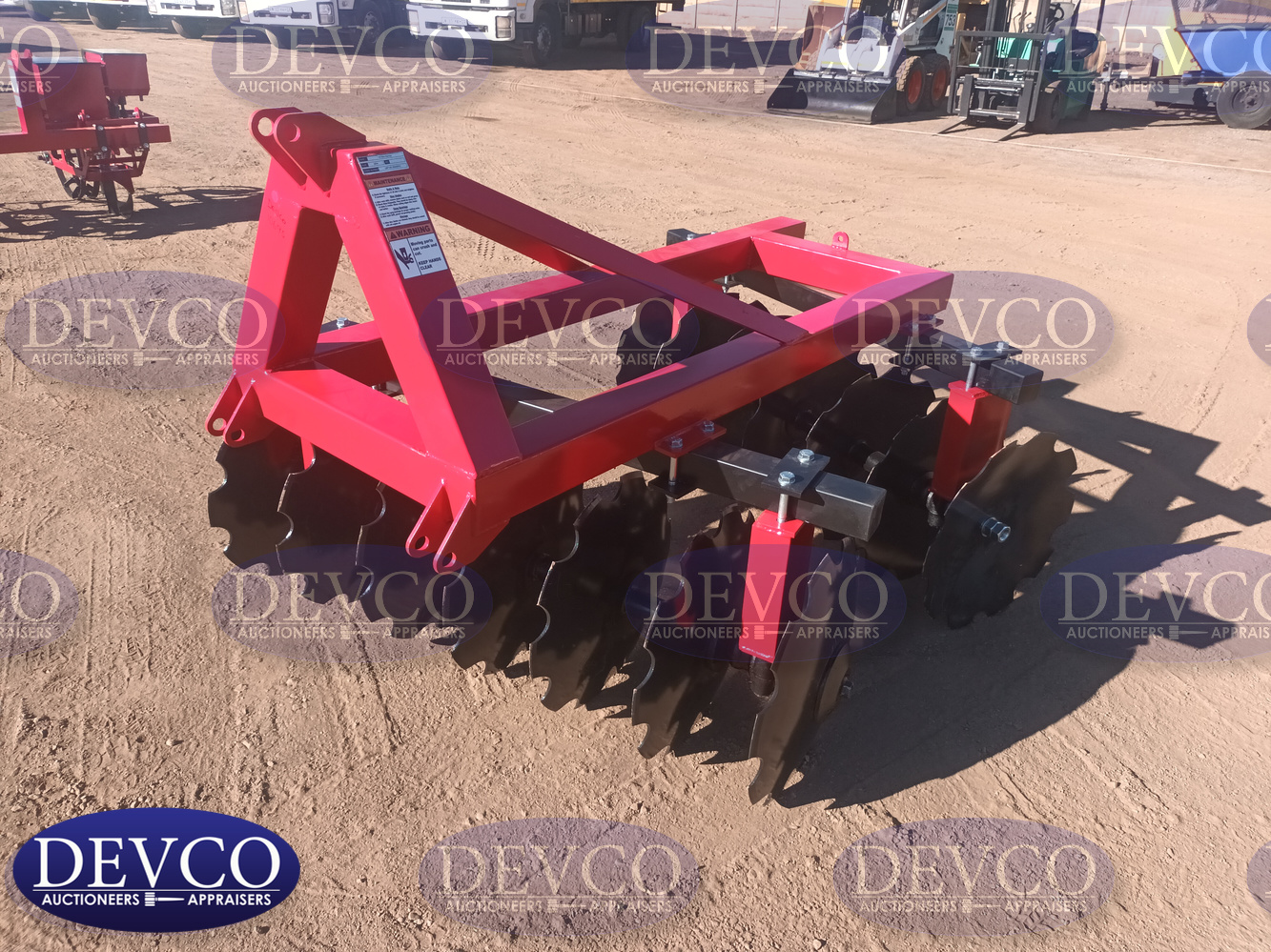 NEW Springbok 14 Disc Harrow Plough | Devco Auction