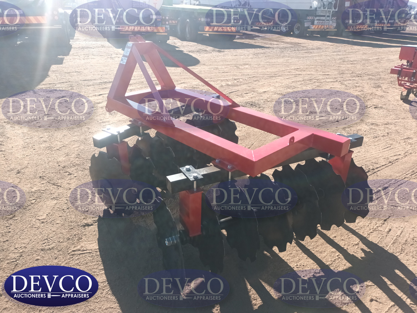 NEW Springbok 14 Disc Harrow Plough | Devco Auction