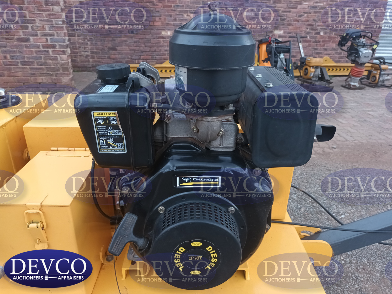 Sino Vibratory Walk Behind Roller (Diesel) | Devco Auction