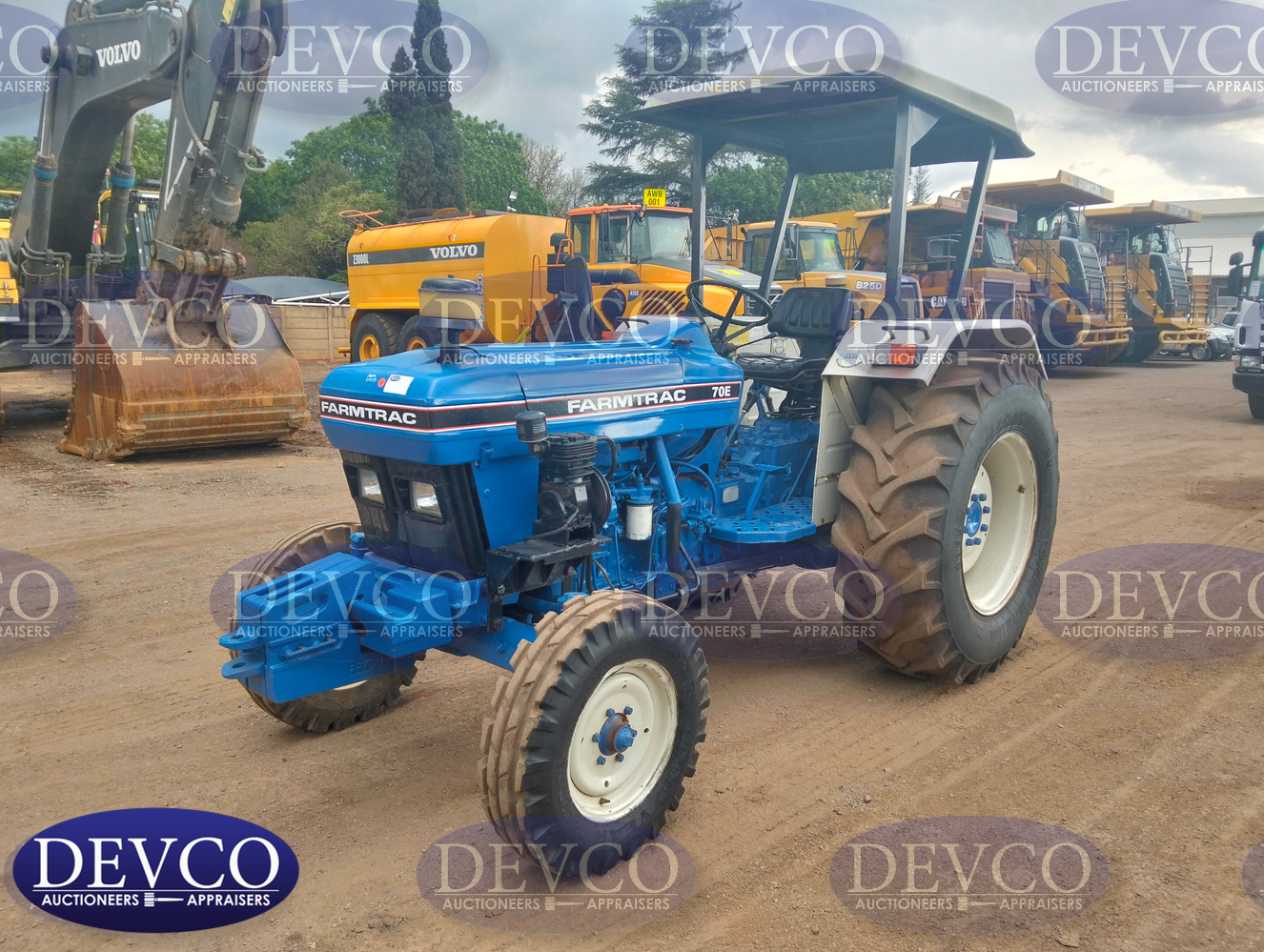 2010 As per Natis Farmtrac 70E Tractor with Rooftop | Devco Auction