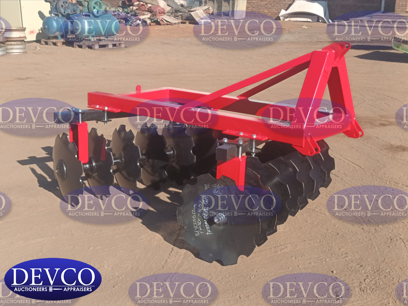NEW Springbok 14 Disc Harrow Plough | Devco Auction