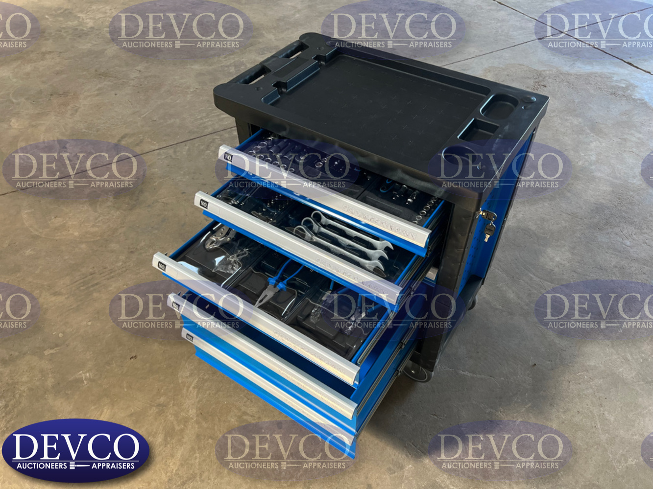 Mobile Tool Cabinet with Tools | Devco Auction